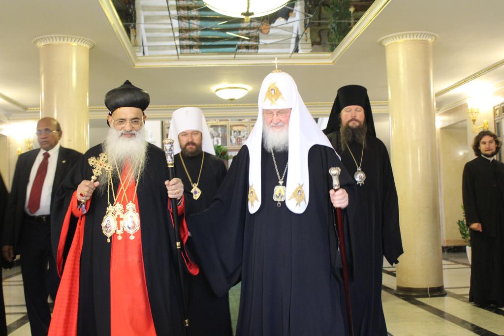 H.H Baselios Marthoma Paulose II with Kiril Patriarch