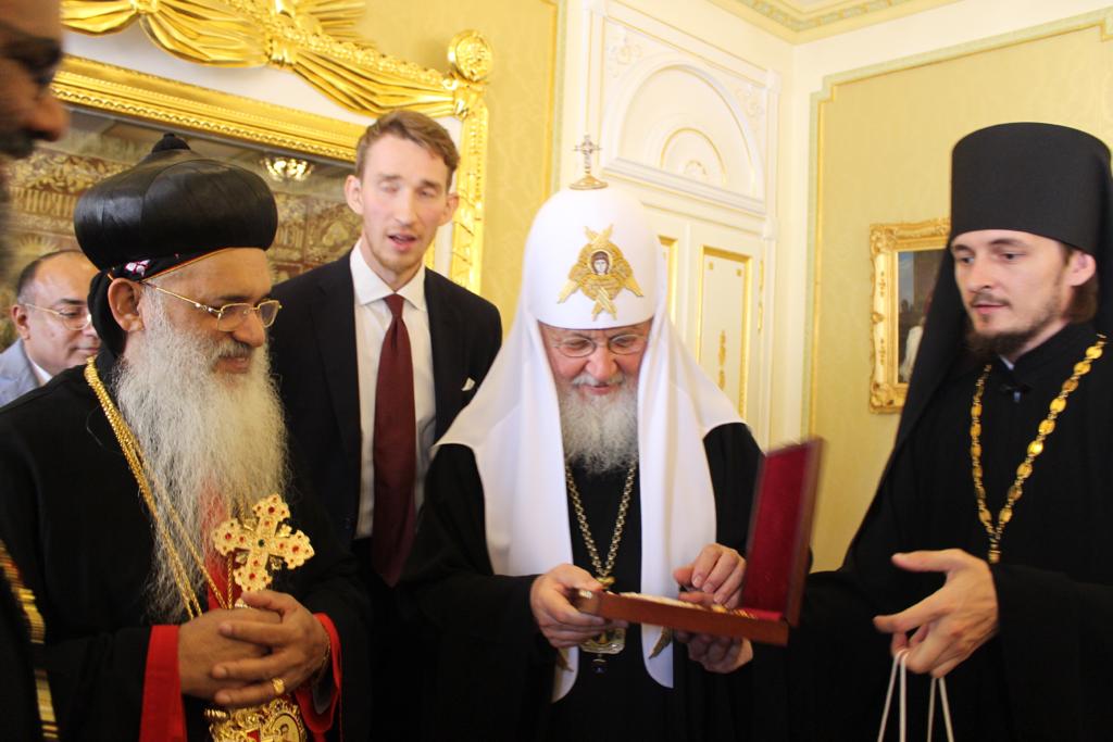 H.H Baselios Marthoma Paulose II with Kiril Patriarch