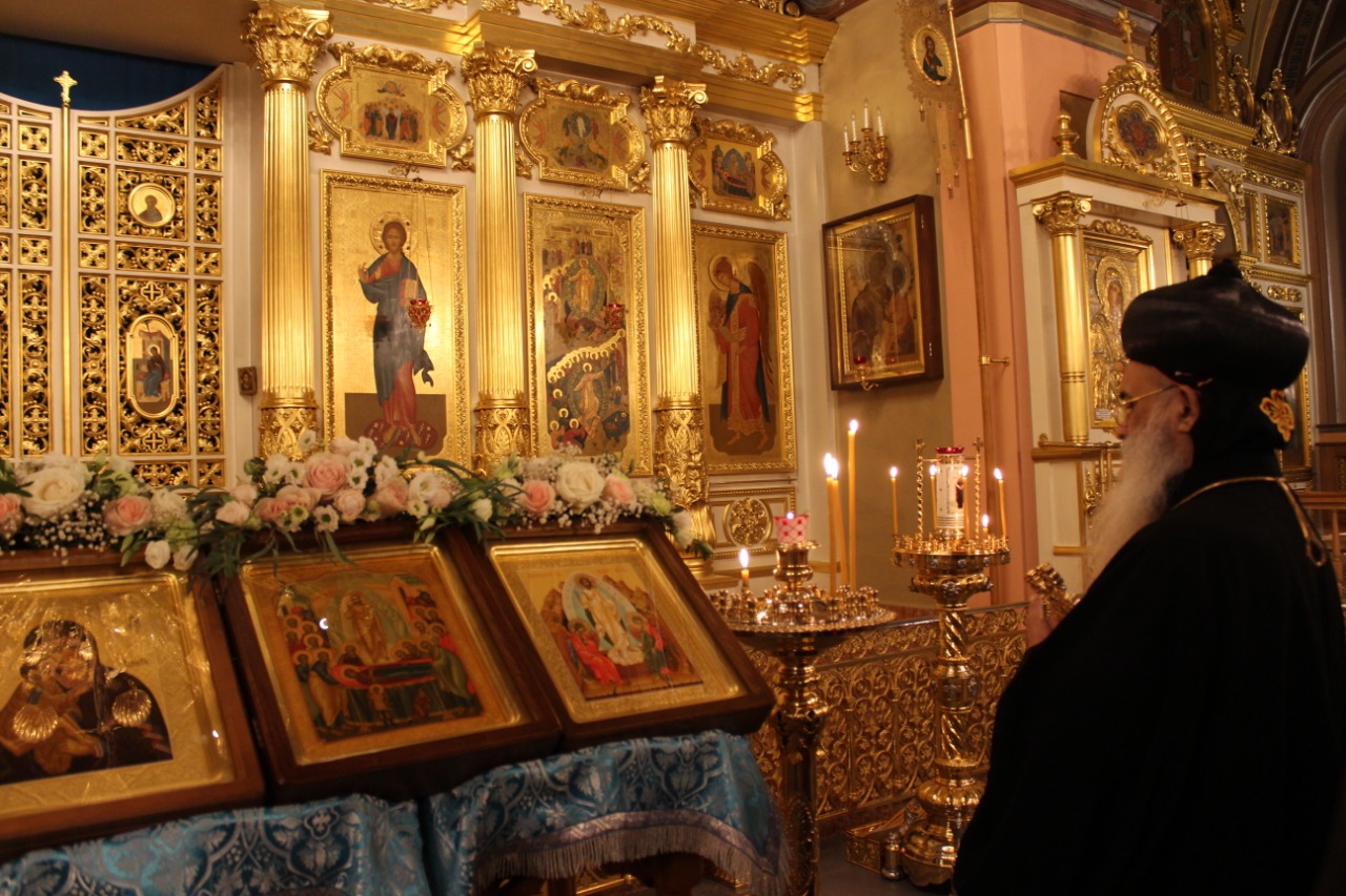 The Great Shepherd of Malankara, Prayerfully in Pokrovsky Monastery Chapel