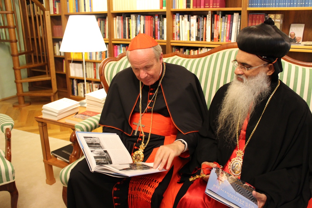 Meeting Cardinal Christoph Schönborn, the Archbishop of Vienna, September 3, 2013